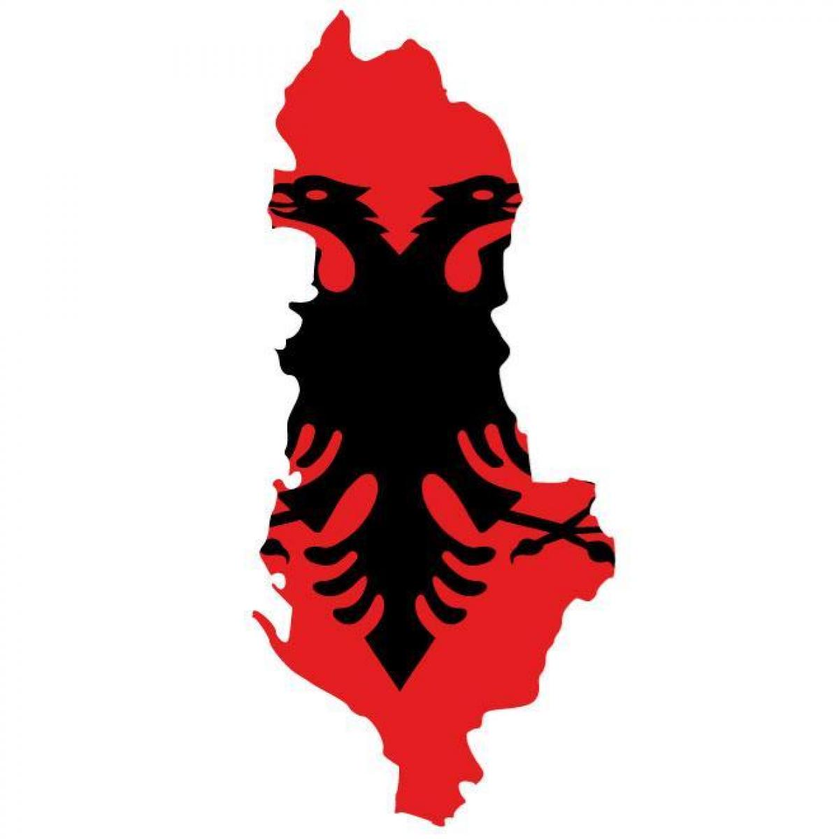 რუკა ალბანეთის დროშა