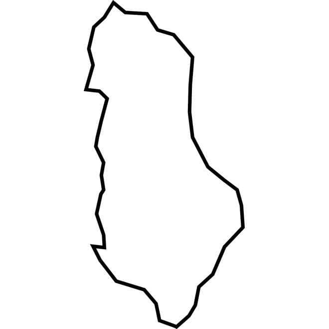 რუკა ალბანეთი ვექტორული რუკა