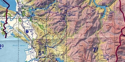 რუკა ალბანეთი გეოგრაფია