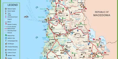რუკა shqiperia ალბანეთი