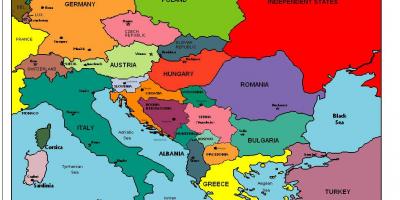 ევროპის რუკა გვიჩვენებს, ალბანეთი